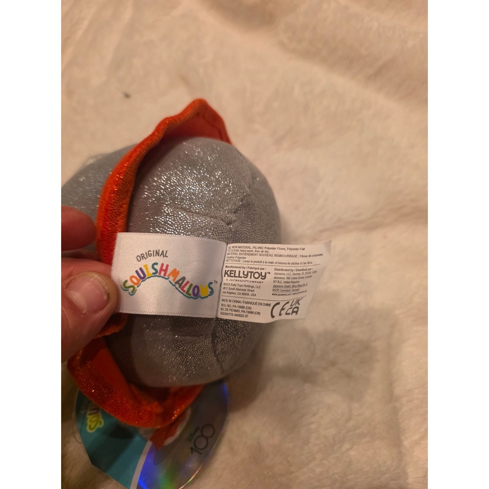 Disney 100 Minnie Mouse Squishmallow 5" Silver Glitter Plush NWT Authentic - Picture 7 of 7